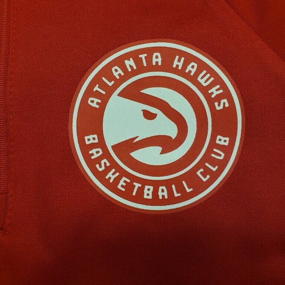 NBA Atlanta Hawks Hands High MVP Quarter Zip Pullover Womens Size XL Red - Picture 4 of 7